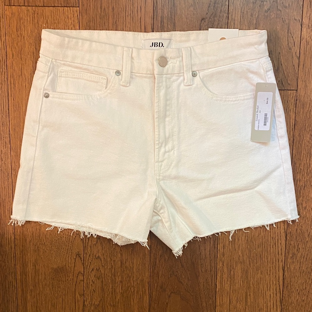 Women's White Jean Shorts
